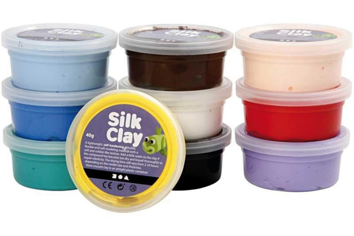 Klei silk clay assorti 10 x 40 gram