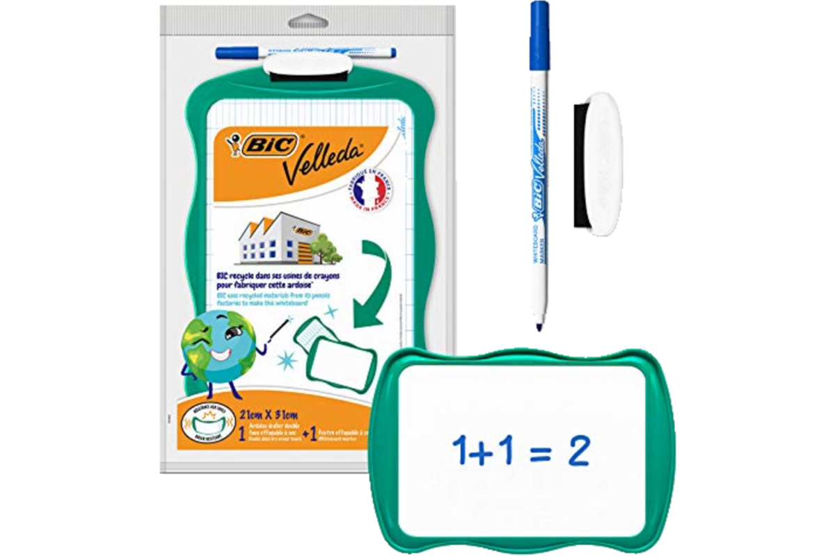 Whiteboard/wisbord BIC Velleda ECO groen, 24 stuks
