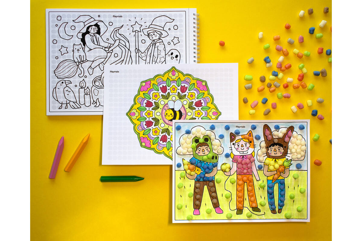 PlayMais® EDULINE MOSAIC 12.000 stuks, 6 doekjes en activiteitenboek