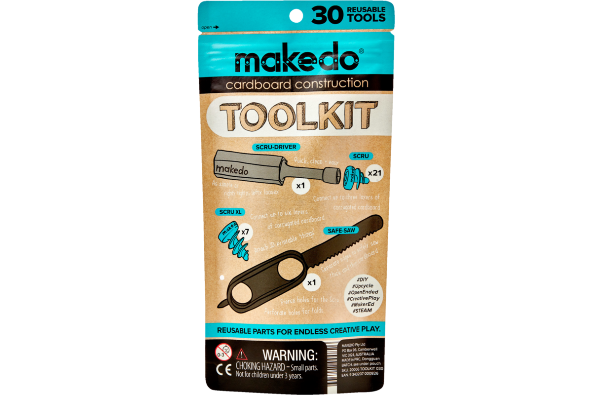 Makedo Extra schroeven combi, 160 stuks