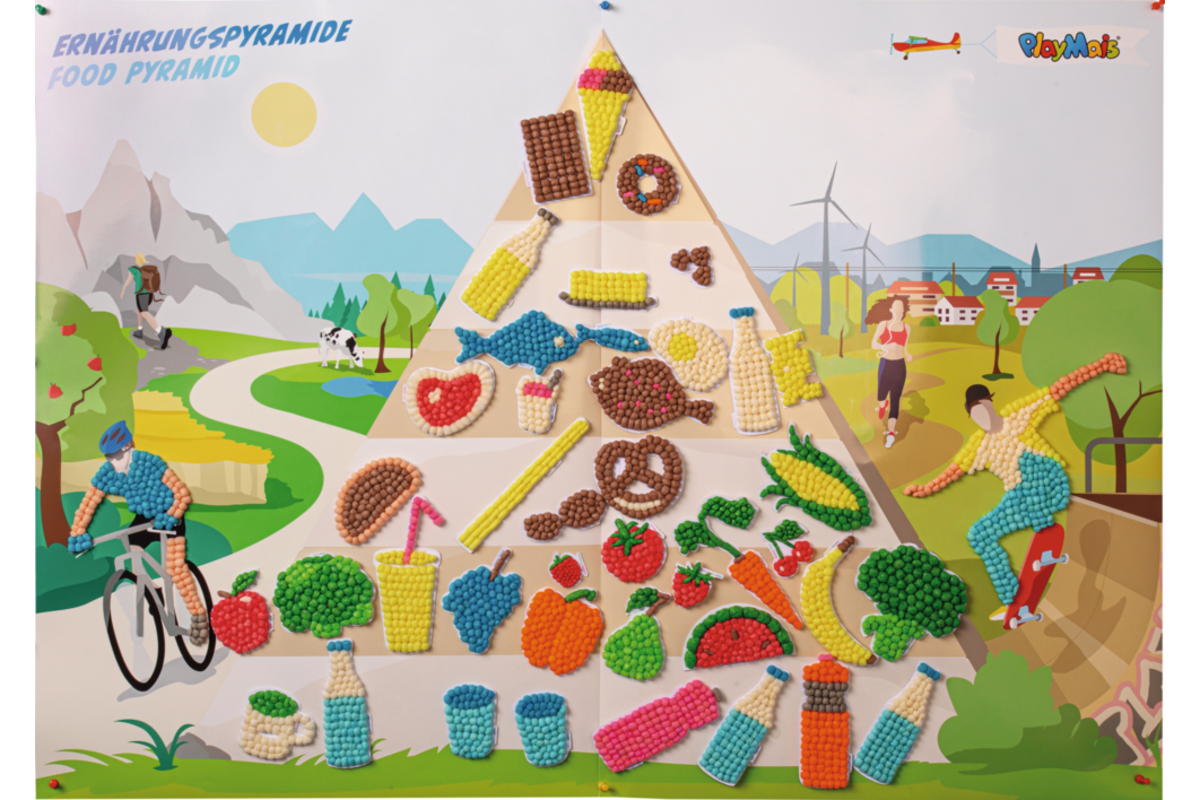 PlayMais® MOSAIC kaarten voedselpiramide