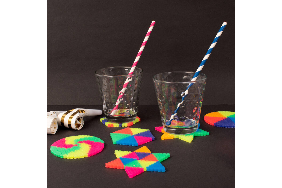 Strijkkralen midi neon assorti, 5000 stuks