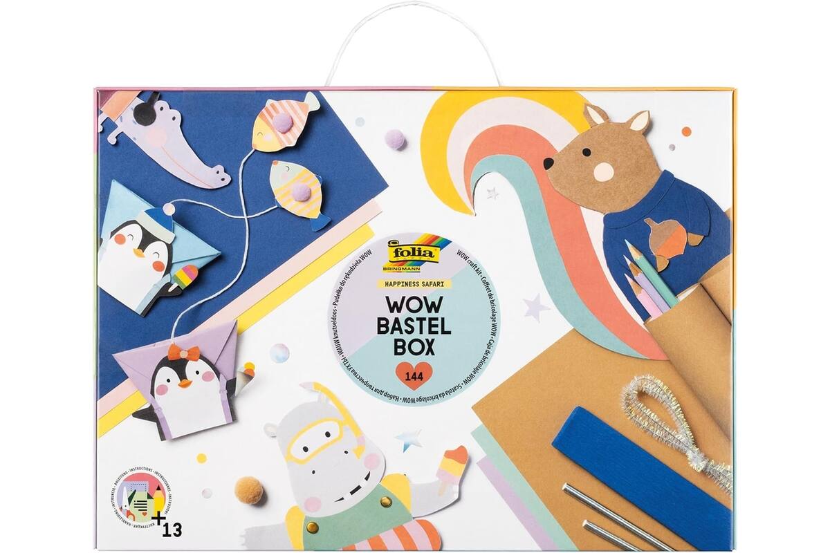 Crea-box knutselpapier, 144 delig