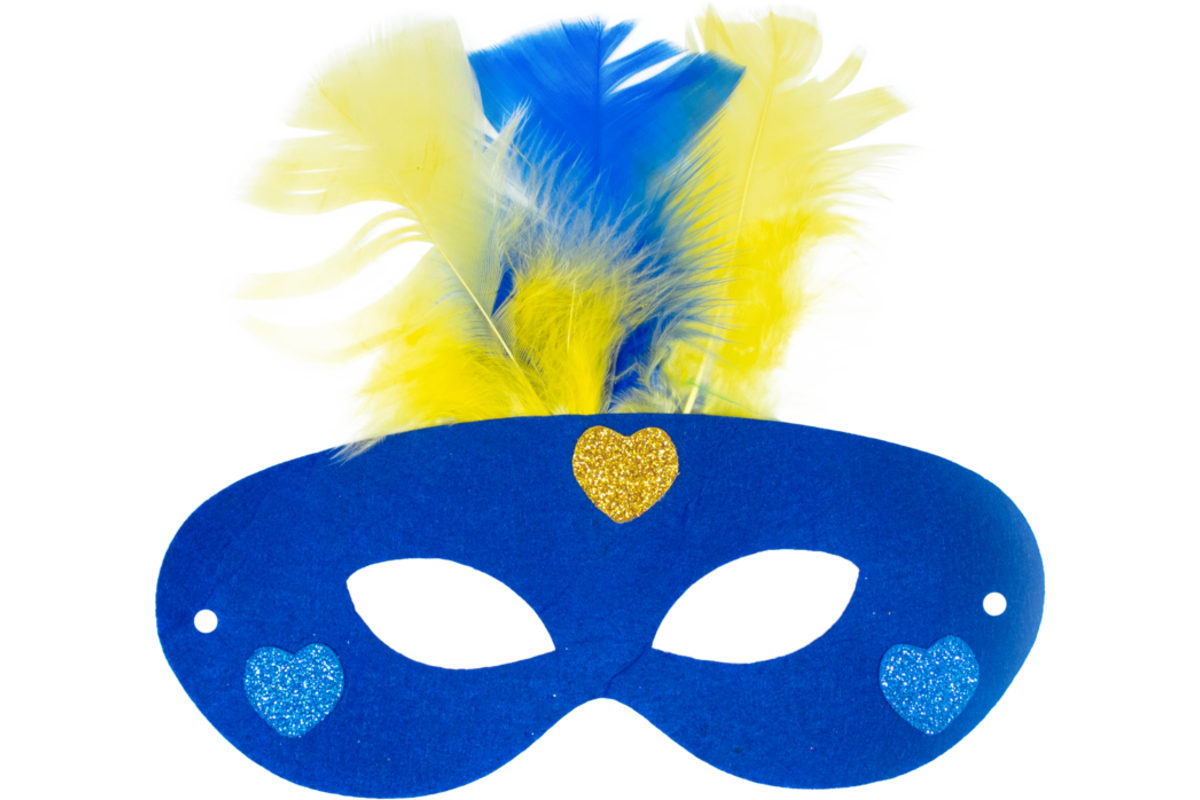 Superhelden maskers vilt 18 x 10 cm, 12 stuks