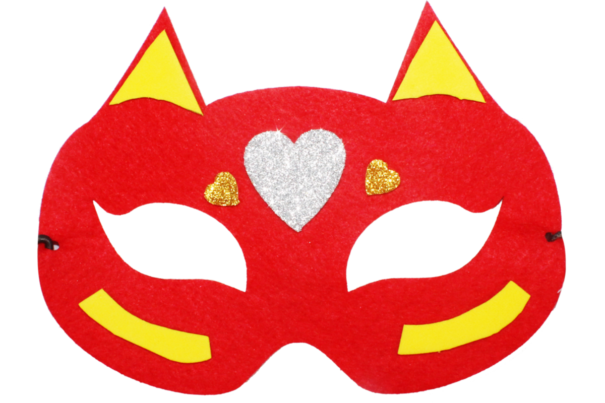 Superhelden maskers vilt 18 x 10 cm, 12 stuks