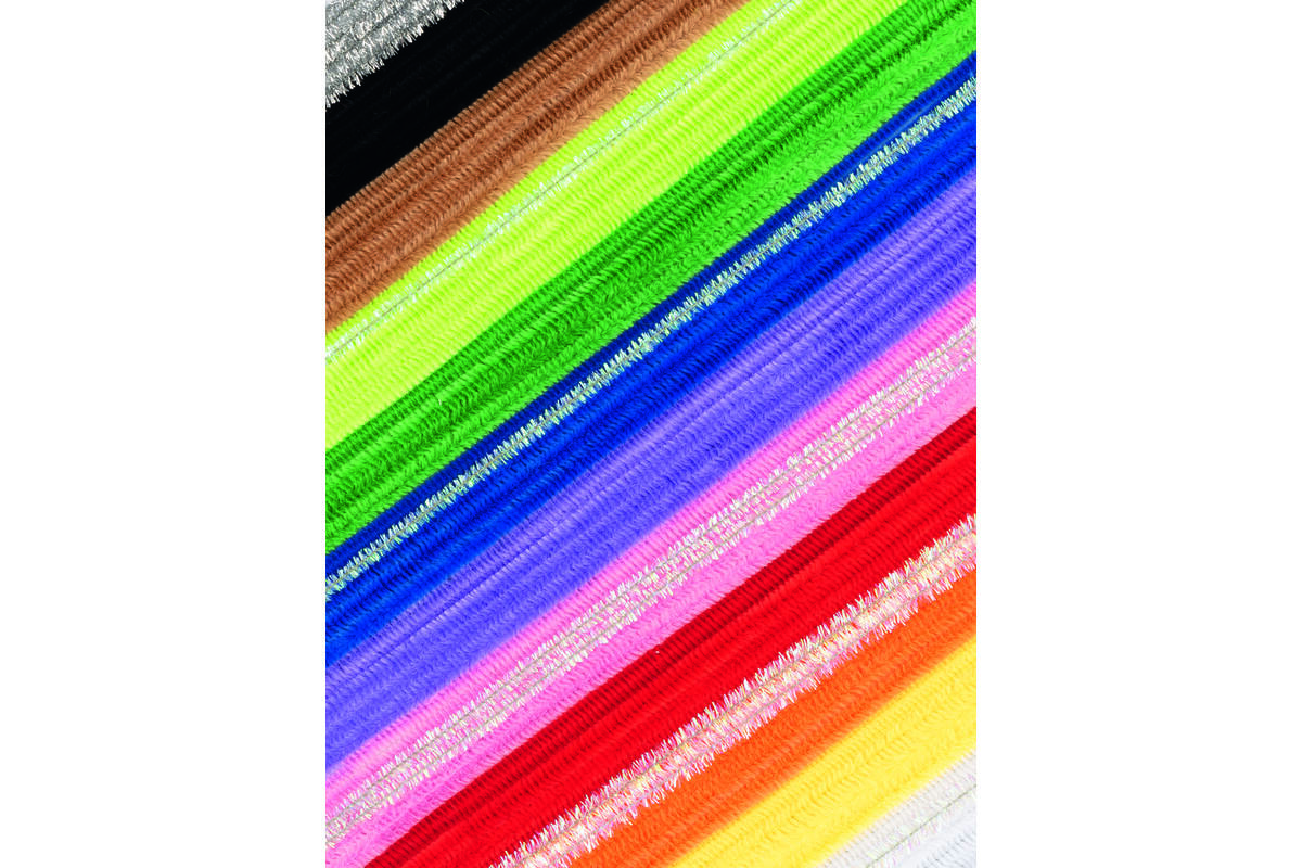 Crea-box chenille 30 cm assorti, 700 stuks