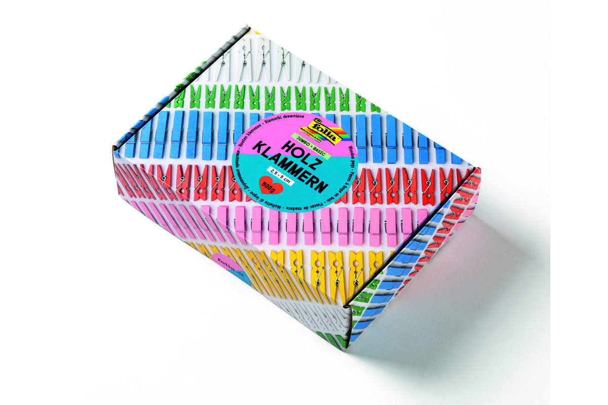 Crea-box Mini-wasknijpers assorti, 500 gr