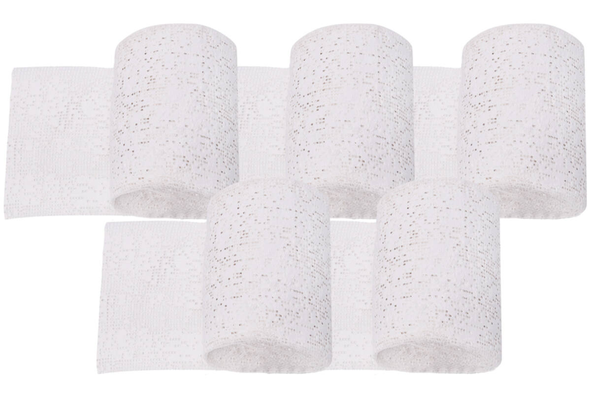 Gipsrollen 10 cm x 3 meter, 5 stuks