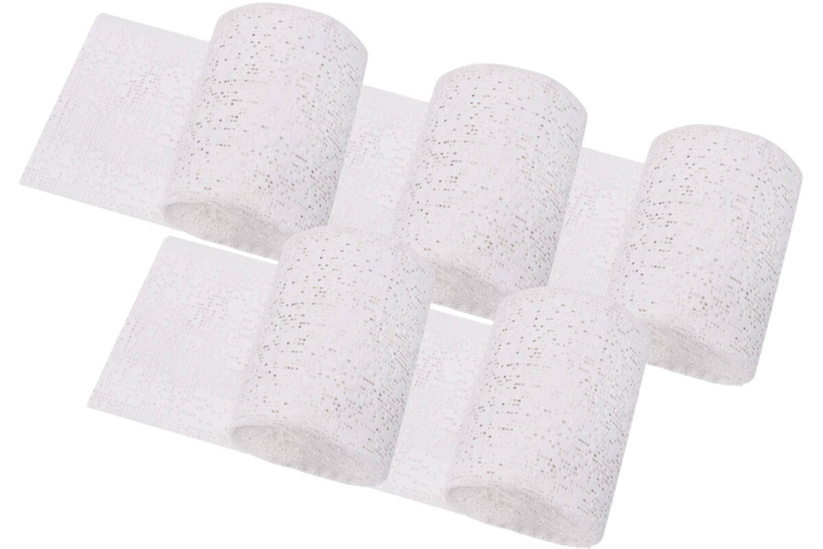 Gipsrollen 10 cm x 3 meter, 5 stuks
