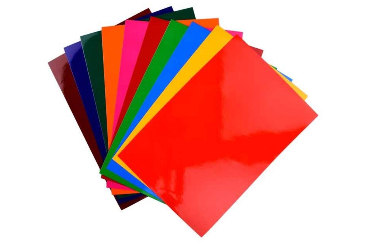 Raamfolie 23 x 33 cm, 10 kleuren 20 vel