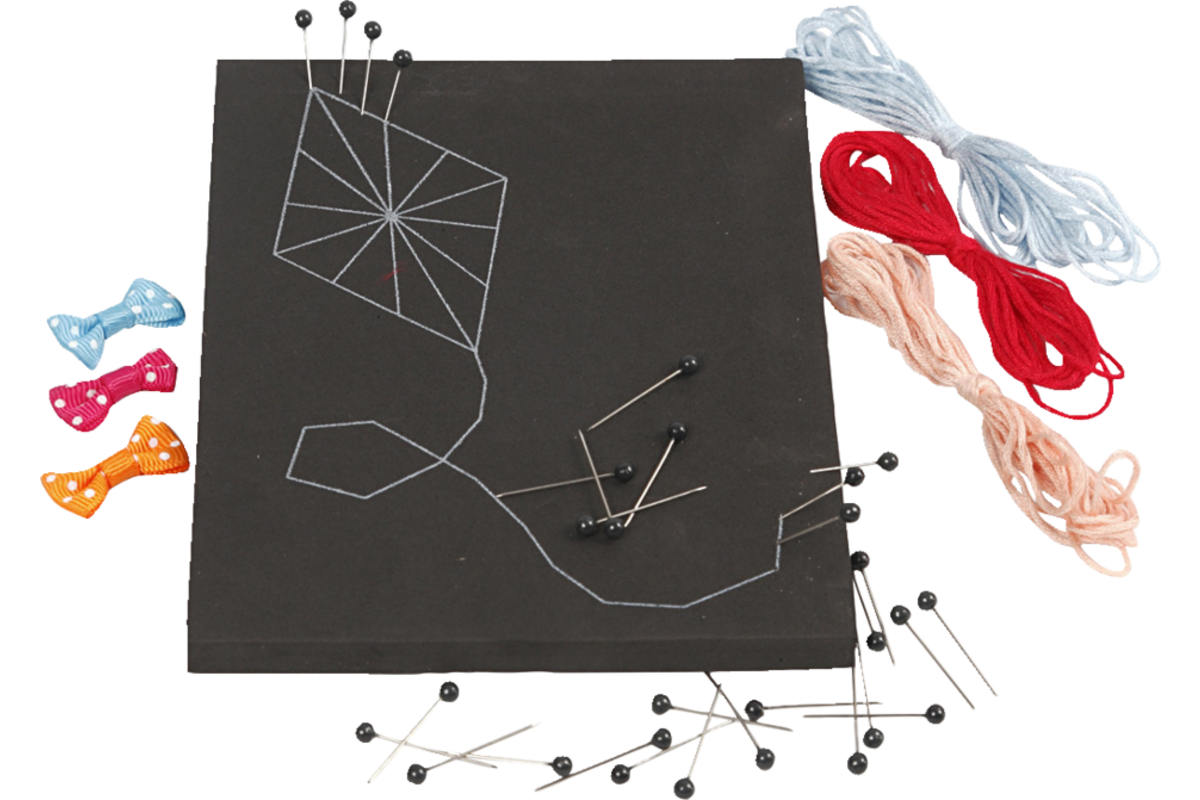 Mini activiteit, string art - vlieger