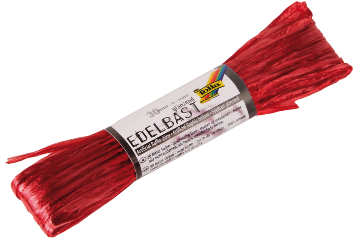 Kunstraffia 10 gr. rood circa 30 meter