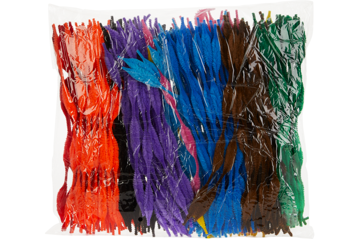 Chenilledraad 30 cm x 5-15 mm assorti, 250 stuks