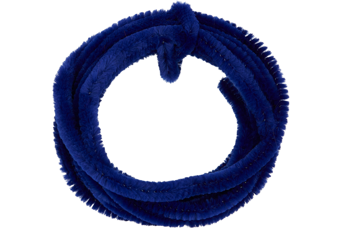 Chenilledraad 7 mtr x 9 mm donkerblauw