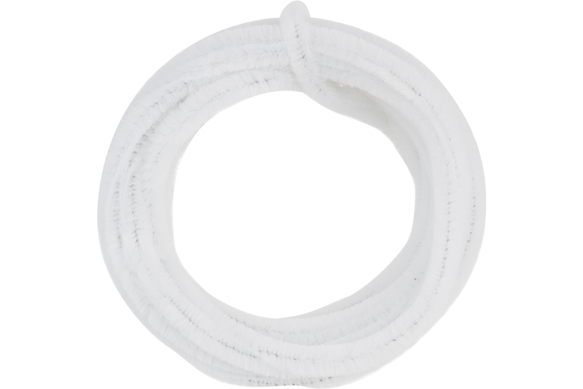 Chenilledraad 7 mtr x 9 mm wit