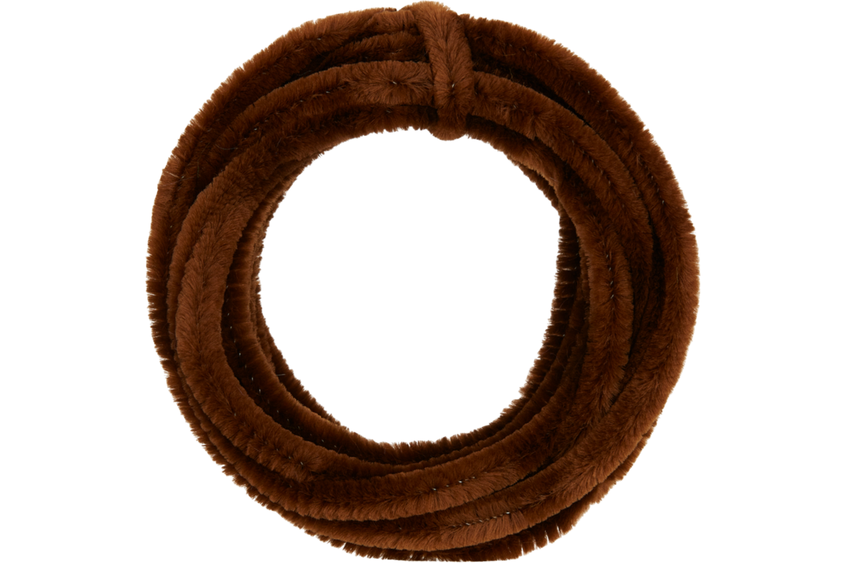 Chenilledraad 7 mtr x 9 mm donkerbruin