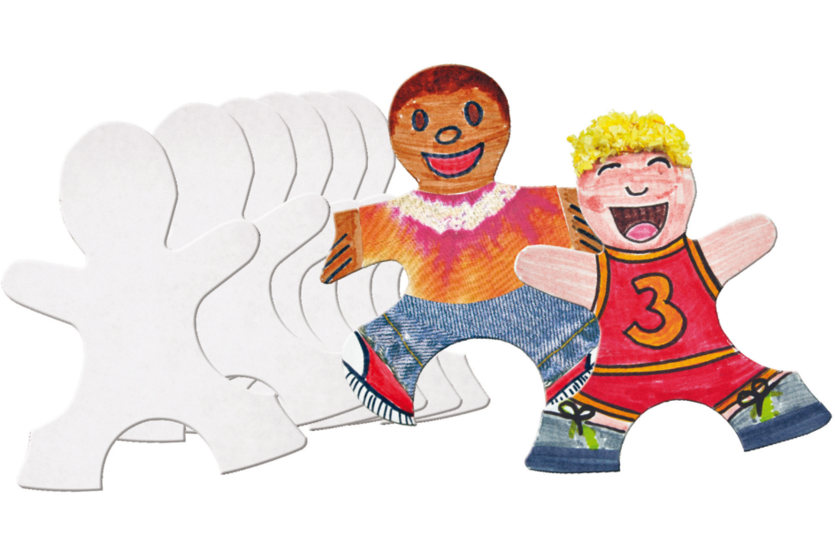 Puzzelfiguren kinderen 11 x 15 cm, 24 stuks
