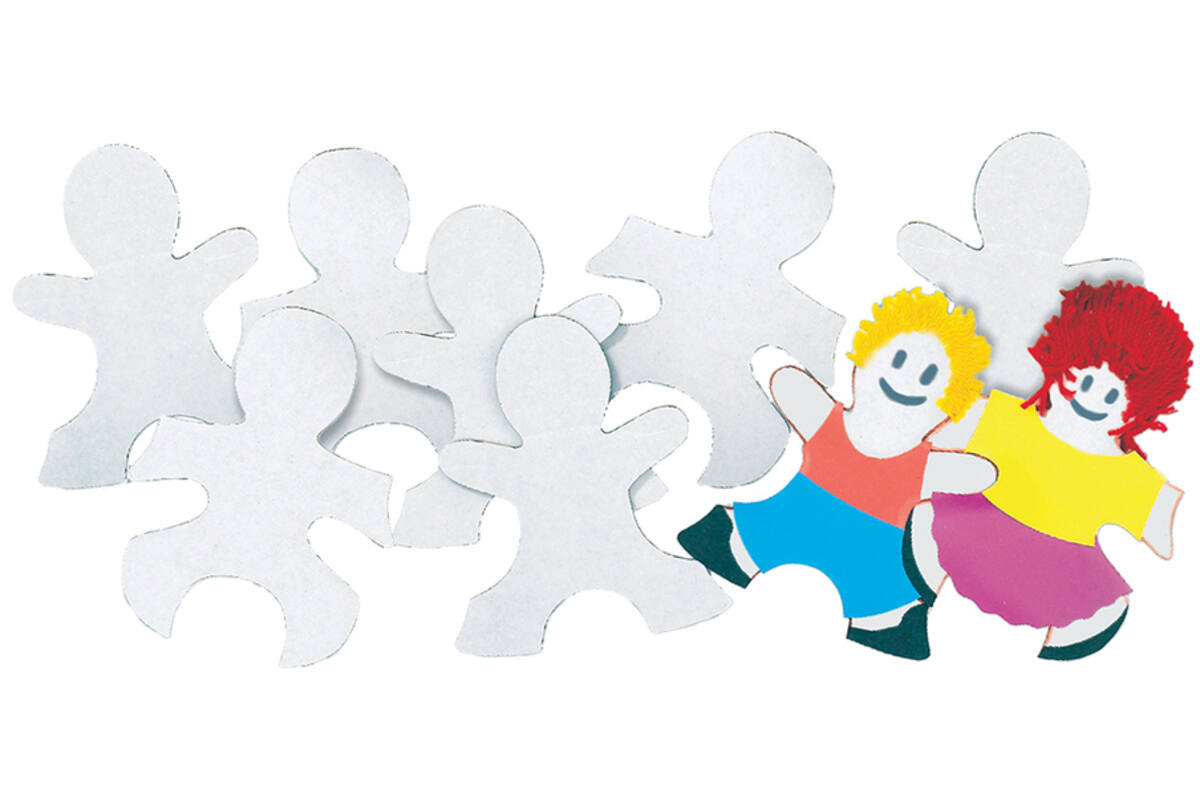 Puzzelfiguren kinderen 11 x 15 cm, 24 stuks