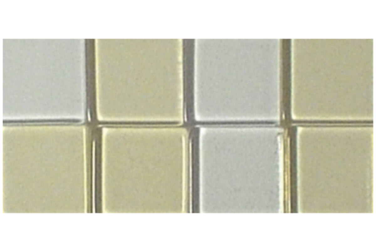 Acrylmozaïek 1 x 1 cm transparant wit-ecru 205 stuks