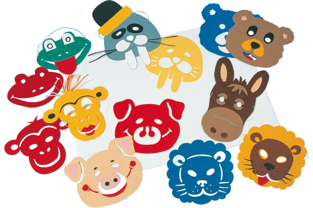 Maskersjablonen ass. 10 stuks