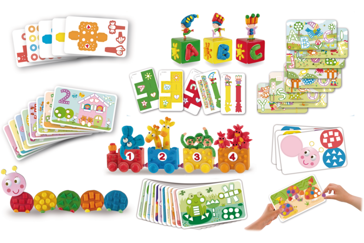 PlayMais® Classic kaarten Leuk om te leren, 84 stuks
