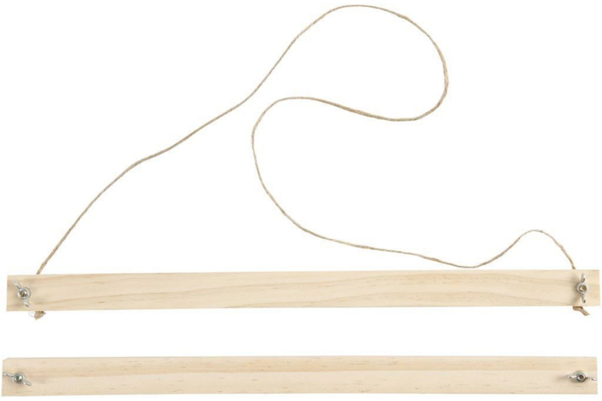 Posterhanger hout 33,5 cm, 2 delig