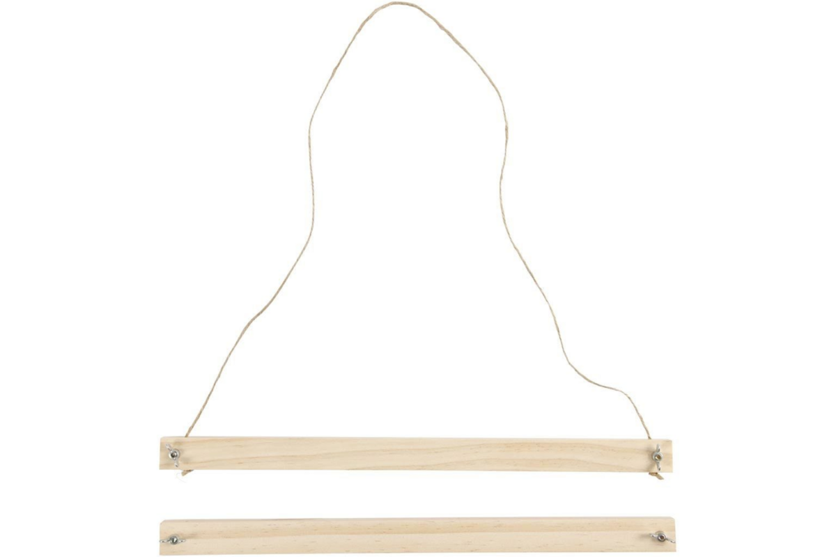 Posterhanger hout 33,5 cm, 2 delig