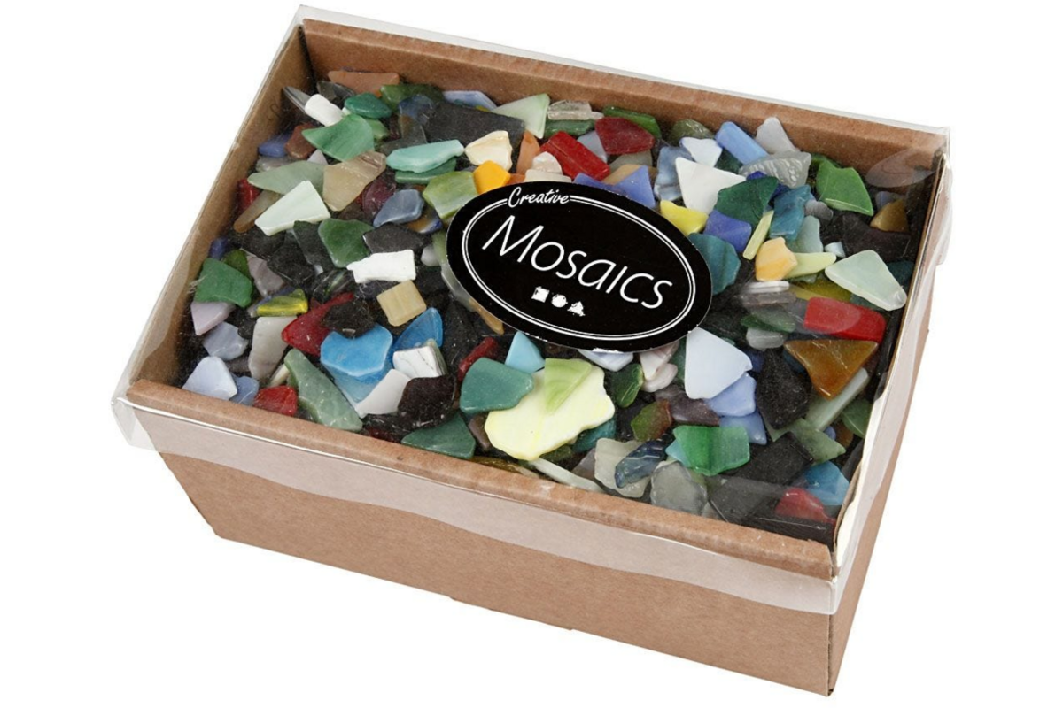 Mozaïek assorti kleuren en vormen, 2 kg