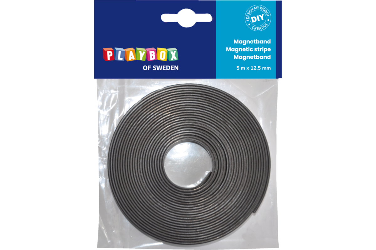Magneet tape 12,5 mm x 5 m