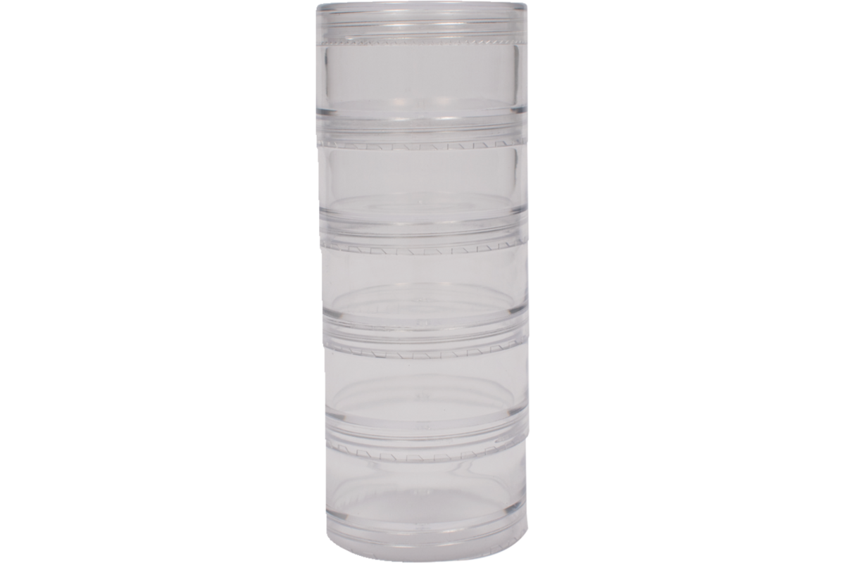 Schroeftoren opbergbakjes 30 x 50 mm, 5 delig