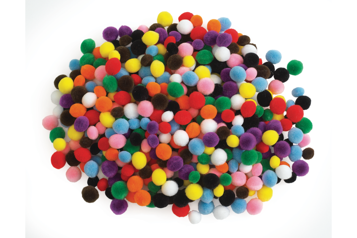 Pompons mini, 450 stuks
