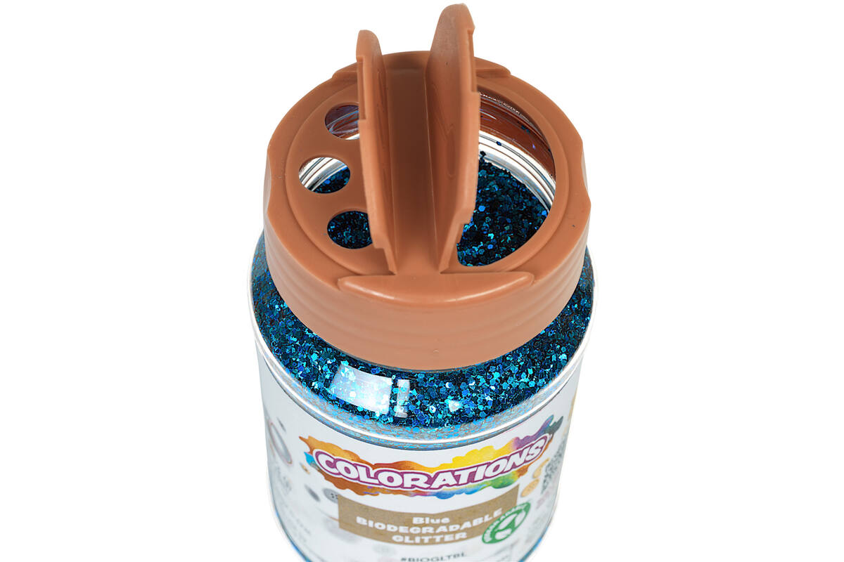 Glitter biologisch afbreekbaar 120 gram, blauw