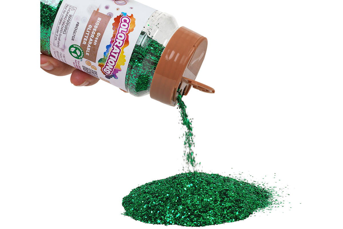 Glitter biologisch afbreekbaar 120 gram, groen