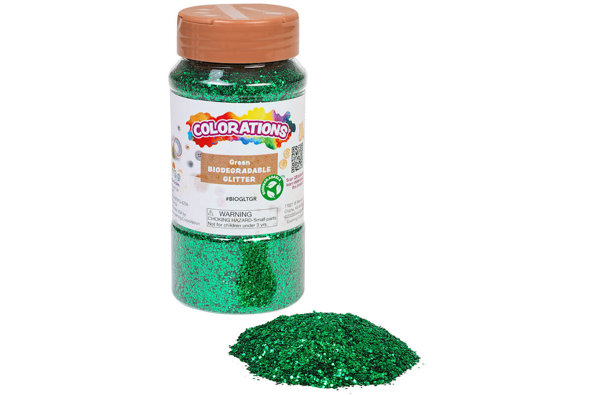 Glitter biologisch afbreekbaar 120 gram, groen