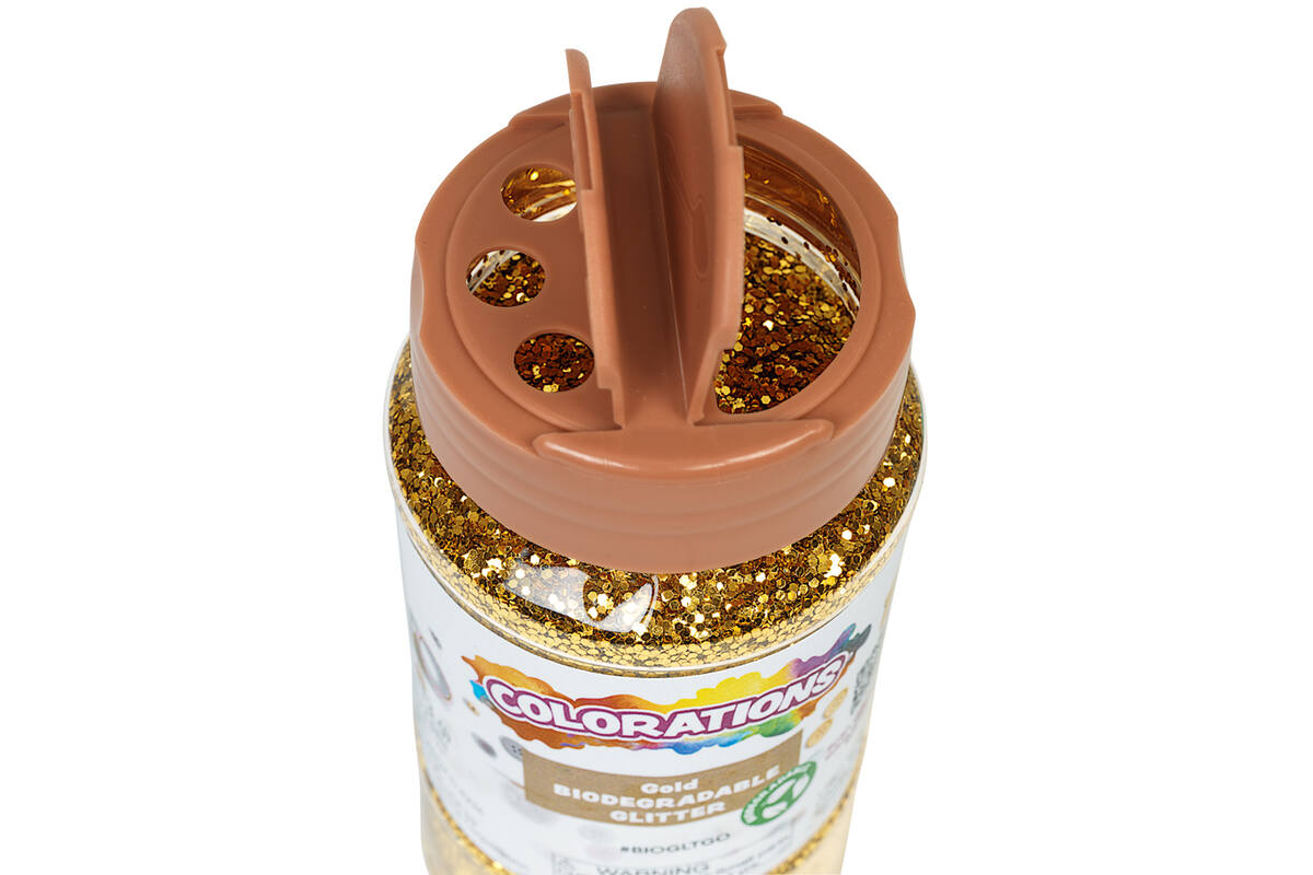 Glitter biologisch afbreekbaar 120 gram, goud