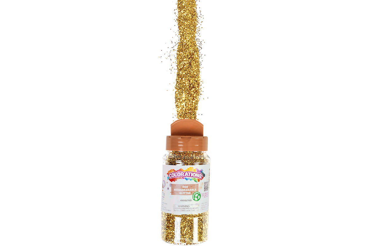 Glitter biologisch afbreekbaar 120 gram, goud