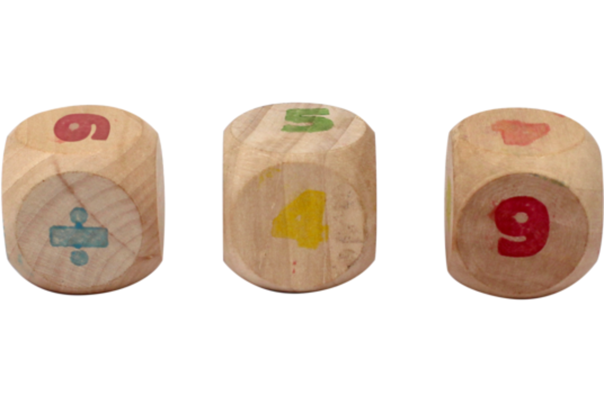 Dobbelstenen blanco 3 cm, stuks