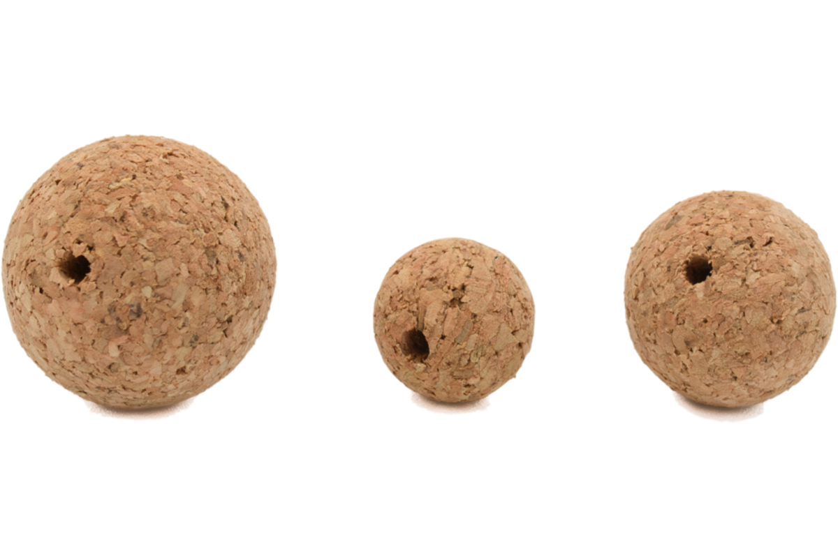Rijgkurken rond assorti, 60 stuks