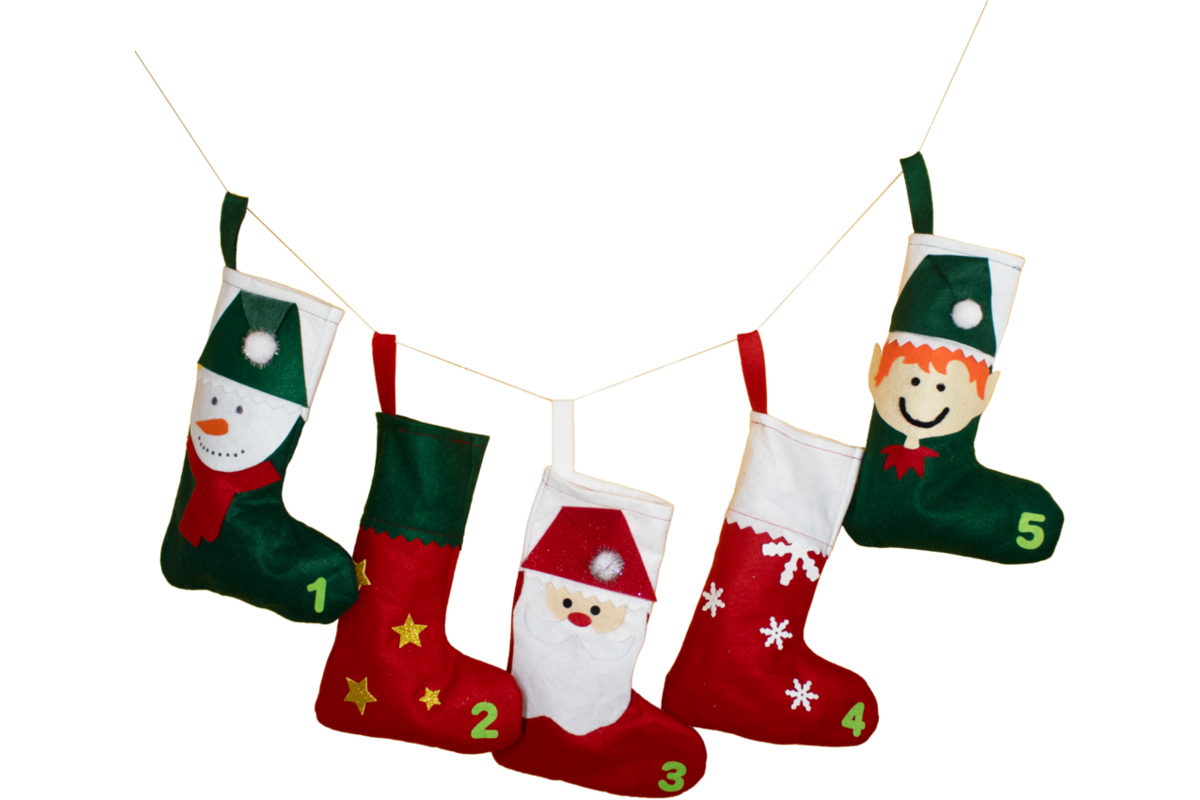 Vilt nummers en letters zelfklevend 3-5 cm, 150 stuks