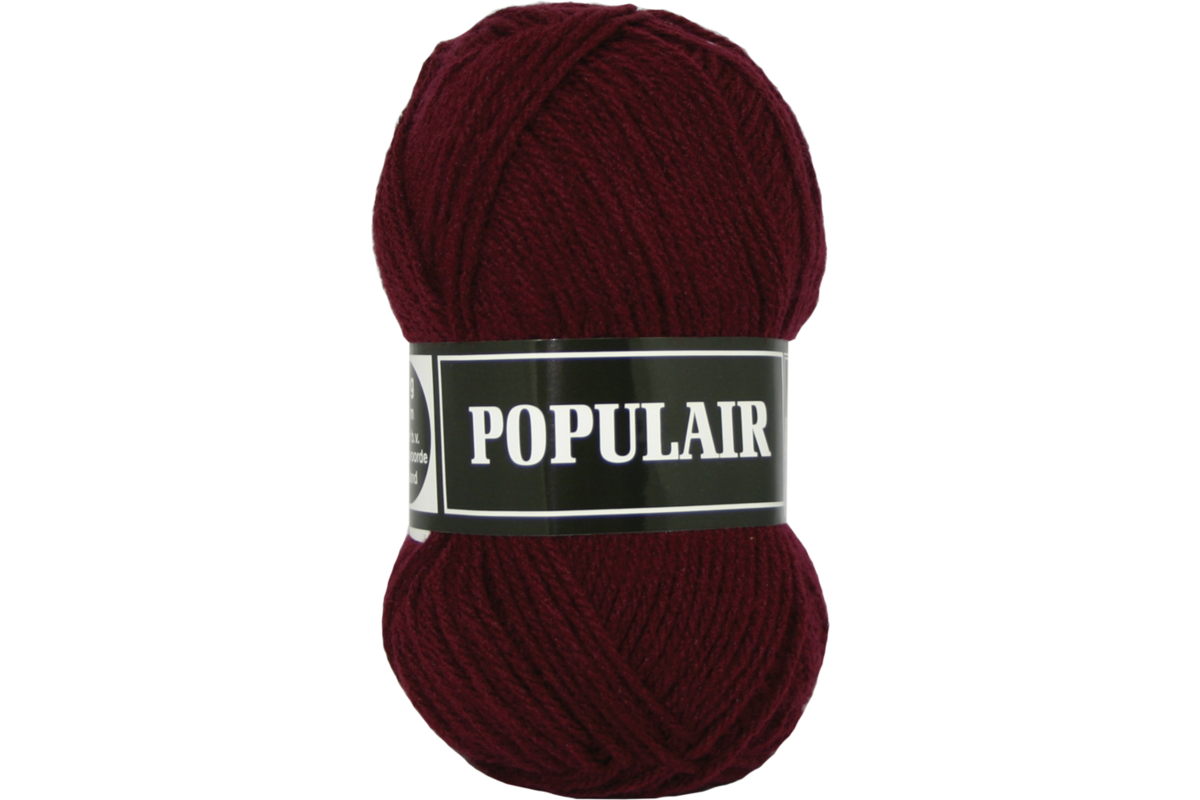 Breigaren populair acryl bordeauxrood 50 gram, 120 meter