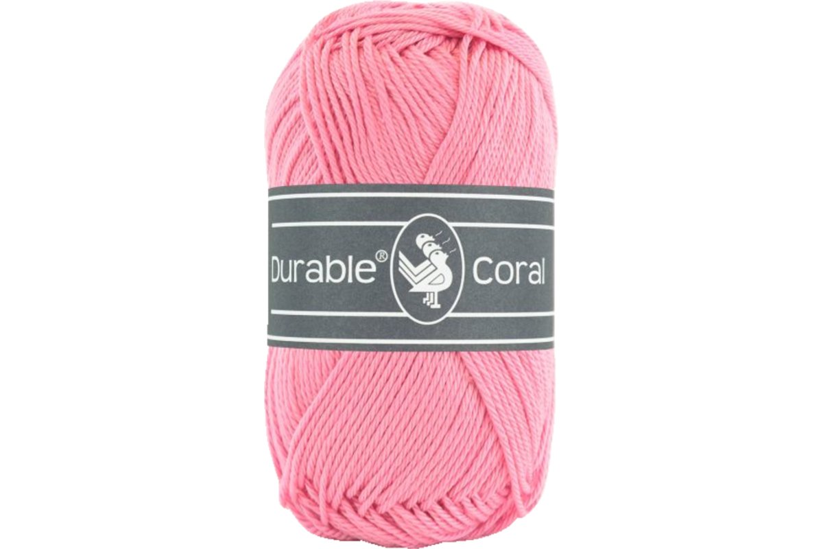 Breigaren Durable Coral Katoen roze 50 gram, 125 meter