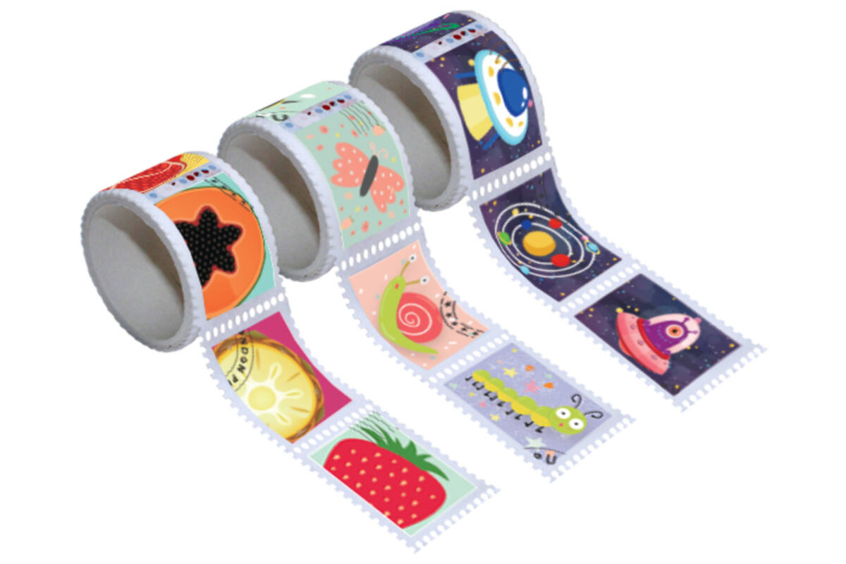 Postzegelstickers, 425 stuks