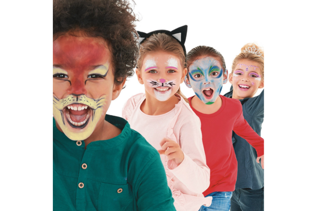 Mask-up schminkstiften Carioca party, 6 stuks