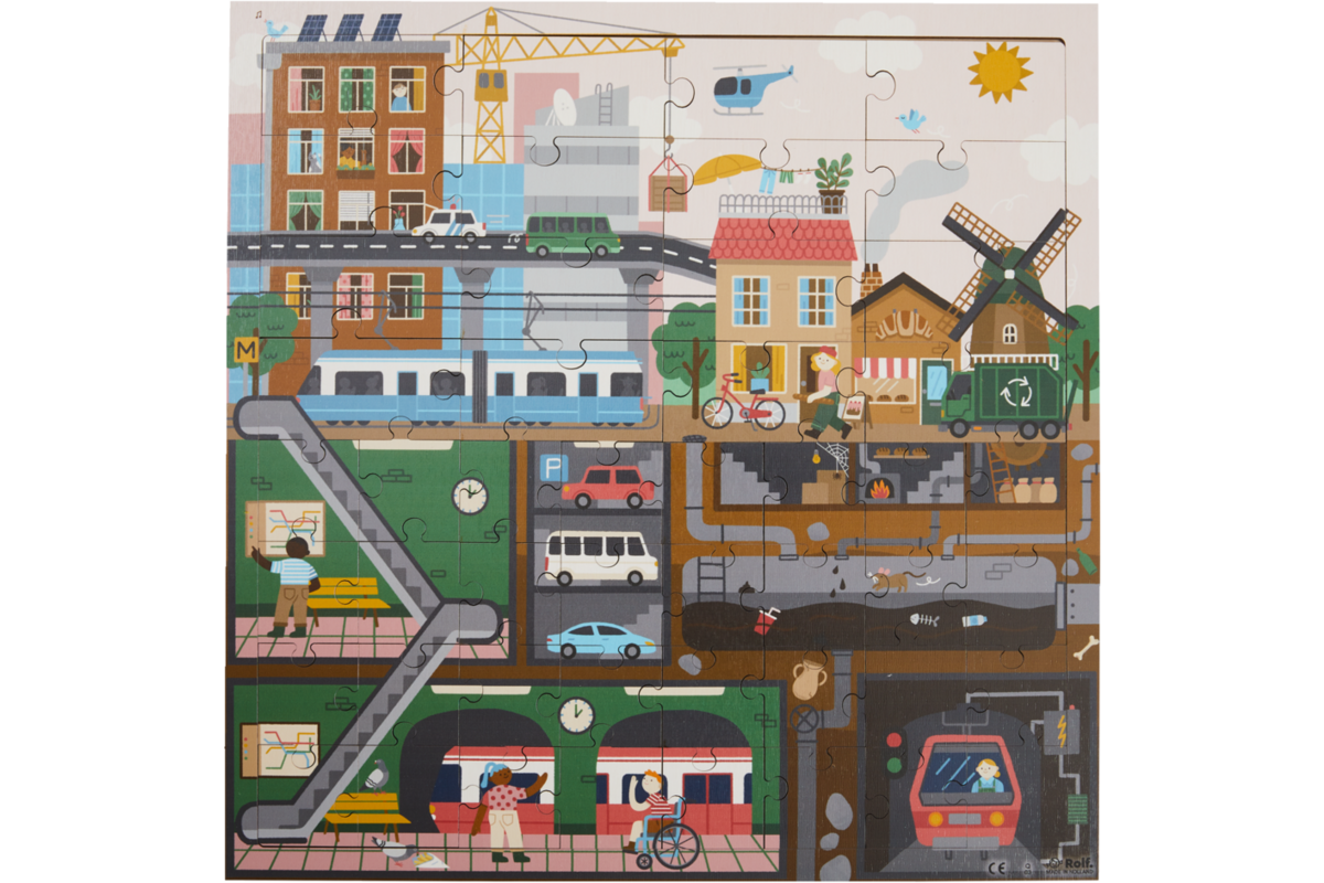 Rolf Puzzels - Puzzel boven en onder de grond - stad