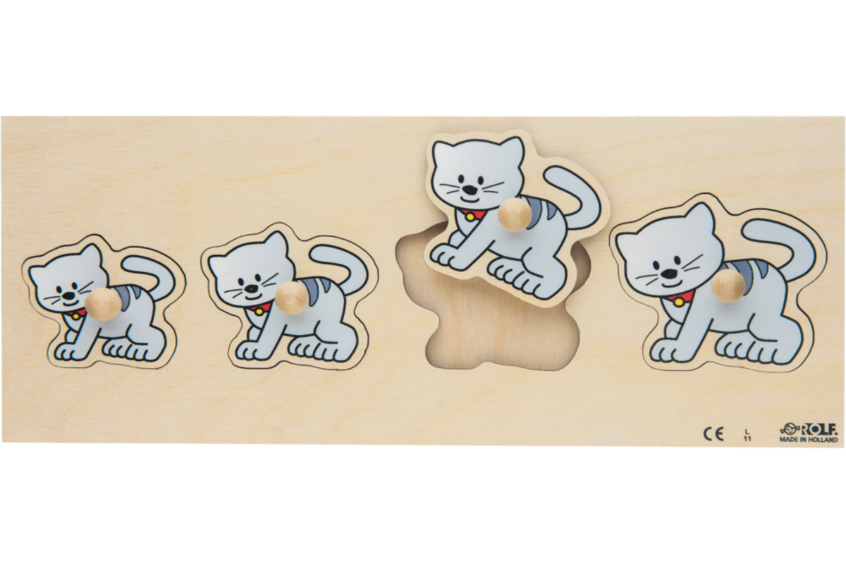 Rolf Puzzels - Inlegplankserie klein-groot dieren
