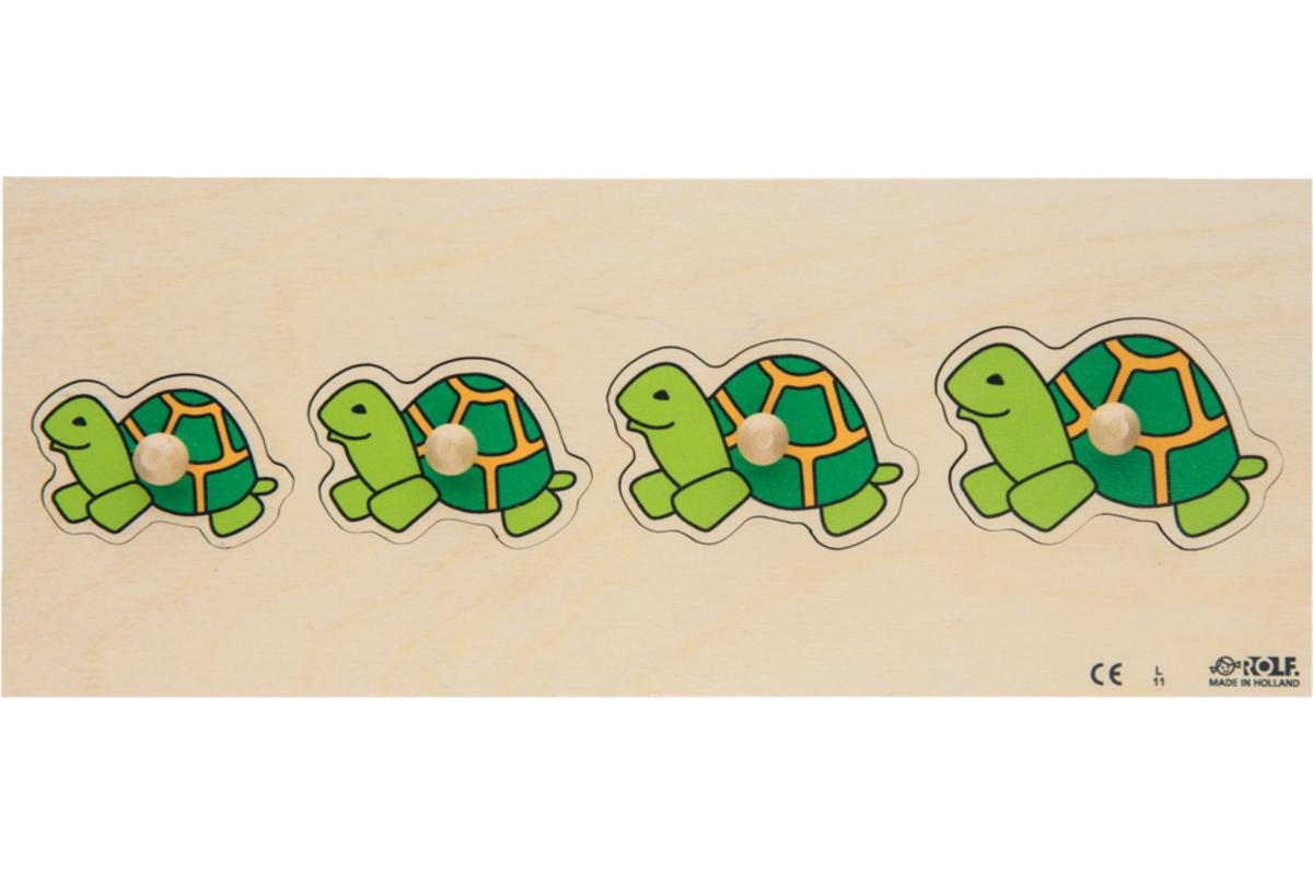 Rolf Puzzels - Inlegplankserie klein-groot dieren
