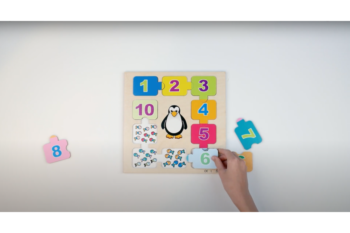 Rolf Puzzels - Reliëf puzzel 10 kleine visjes, 10 stukjes