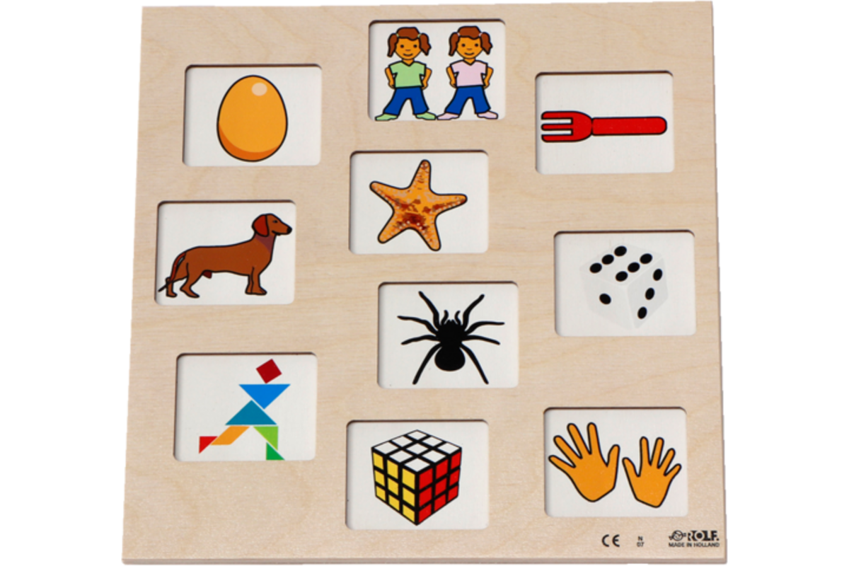 Rolf Puzzels - Reliëf puzzel ontdek het getal, 10 stukjes