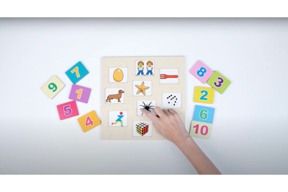 Rolf Puzzels - Reliëf puzzel ontdek het getal, 10 stukjes