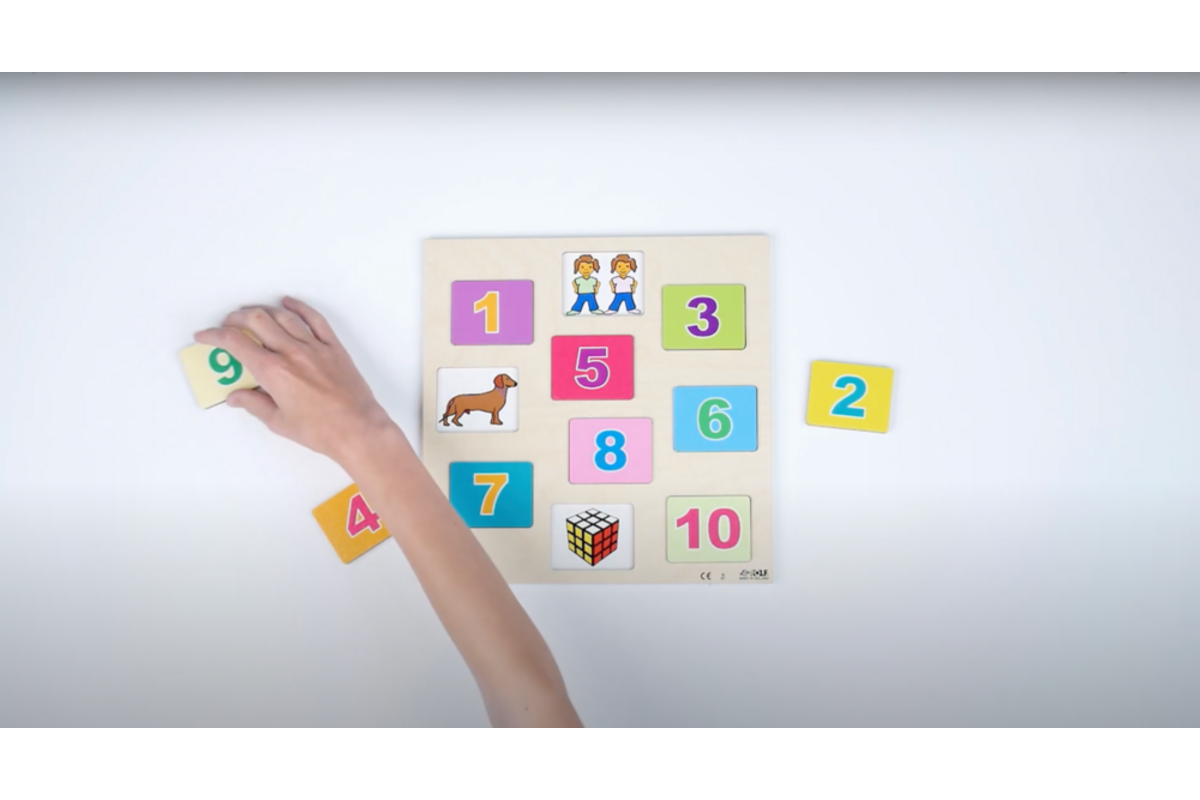 Rolf Puzzels - Reliëf puzzel ontdek het getal, 10 stukjes